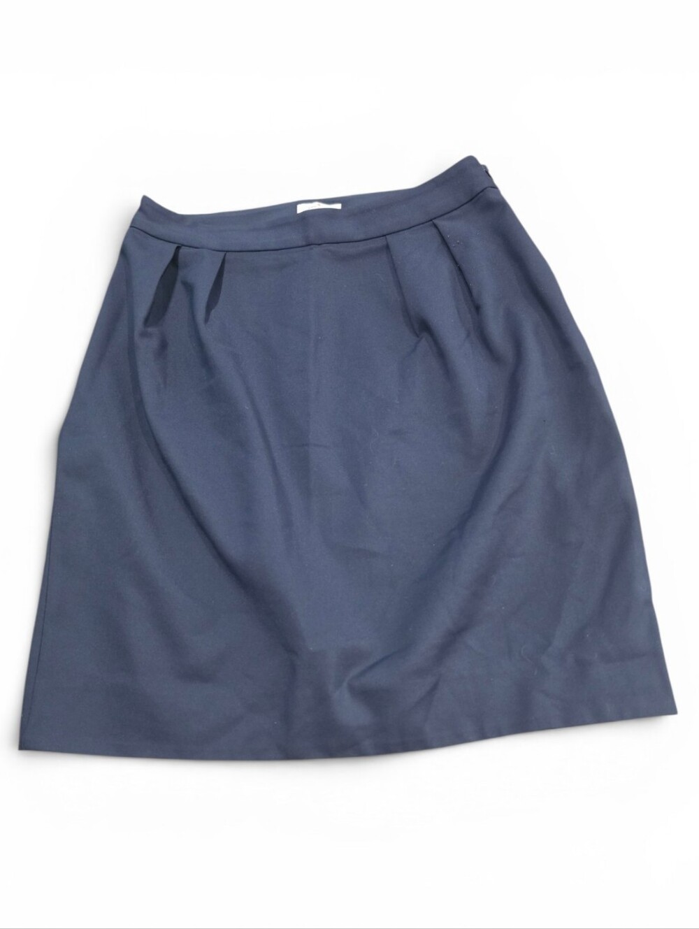 Kate Spade New York Skirt the Rules Navy Pleated Career Skirt Size 4 Cotton